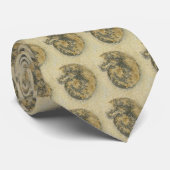 "Paleo-chique" Duitse Ammoniet met Dendrites Stropdas (Opgerold)