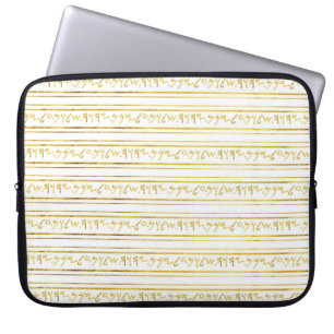 Paleo Hebreeuwse Vrede op je oude bruine olie Laptop Sleeve