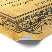 Paleo Hebrew Name of God Parchment Canvas Print (Hoek)