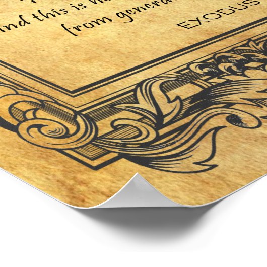 Paleo Hebrew Name of God Parchment Canvas Print (Hoek)