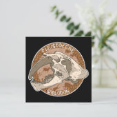 Paleoart Smilodon Skull Kaart (Staand voorkant)
