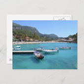 Paleokastritsa Beach, Corfu Briefkaart (Voorkant / Achterkant)