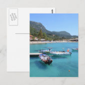 Paleokastritsa Beach, Corfu Briefkaart (Voorkant / Achterkant)
