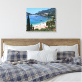 Paleokastritsa, Korfoe, Griekenland Canvas Afdruk (Insitu (Slaapkamer))