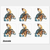 Paleolithisch Vierkante Sticker (Vel)