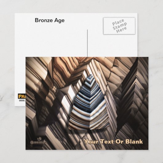 Paleolithische technologie briefkaart (Voorkant / Achterkant)