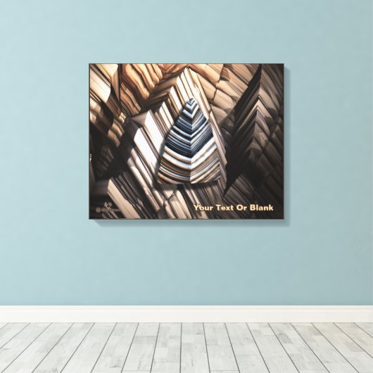 Paleolithische technologie canvas afdruk (Insitu (Houten vloer))