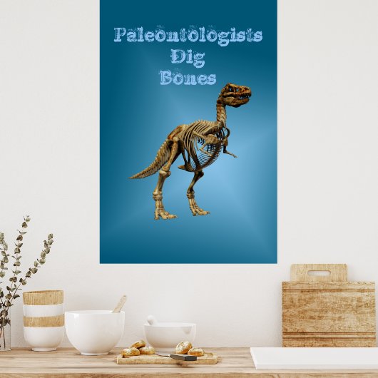 Paleontologen Dig Botten Poster (Keuken)