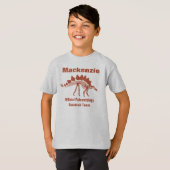 Paleontologie Dinosaurus Plezier T-shirt (Voorkant volledig)