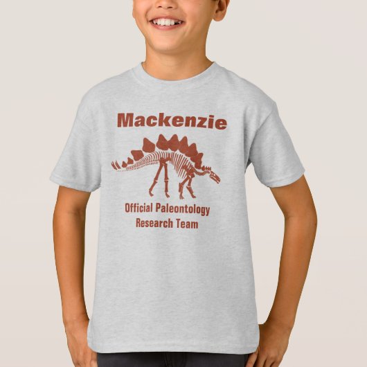 Paleontologie Dinosaurus Plezier T-shirt (Voorkant)