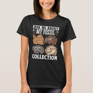 Paleontologie Fossils Digger Dinosauriërs vragen m T-shirt