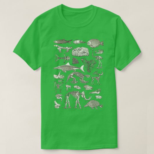 Paleontologie Illustratie 6 T-shirt (Design voorkant)