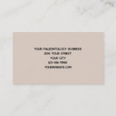 Paleontologist Whale Bones Skeleton Visitekaartje (Achterkant)