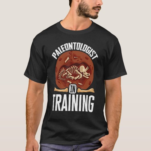 Paleontology Fossils Digger Dinosaurs Paleontologi T-shirt (Voorkant)
