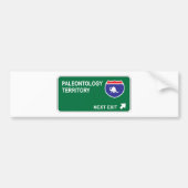 Paleontology Next Exit Bumpersticker (Voorkant)