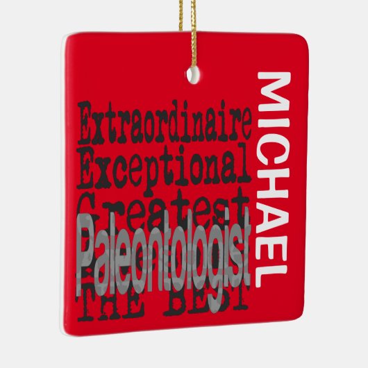 Paleontoloog Extraordinaire CUSTOM Keramisch Ornament (Rechts)