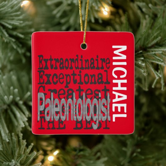 Paleontoloog Extraordinaire CUSTOM Keramisch Ornament (Boom)