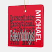 Paleontoloog Extraordinaire CUSTOM Keramisch Ornament (Links)