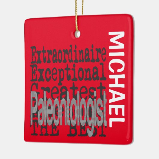 Paleontoloog Extraordinaire CUSTOM Keramisch Ornament (Links)