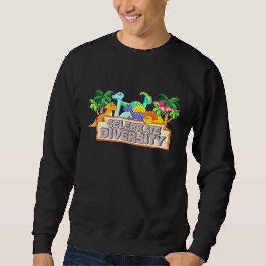 Paleontoloog Gear Dinosaur vieren Trui (Voorkant)