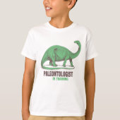 Paleontoloog in Opleiding Dino Kinderen T-shirt (Voorkant)