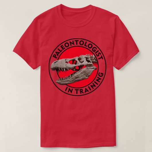 Paleontoloog in Training2 T-shirt (Design voorkant)