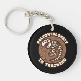 Paleontoloog in training dinosaurus Fossil Sleutelhanger