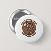 Paleontoloog in training Paleontology Student Ronde Button 5,7 Cm (Voorkant /achterkant)