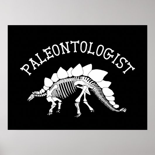 Paleontoloog Poster (Voorkant)