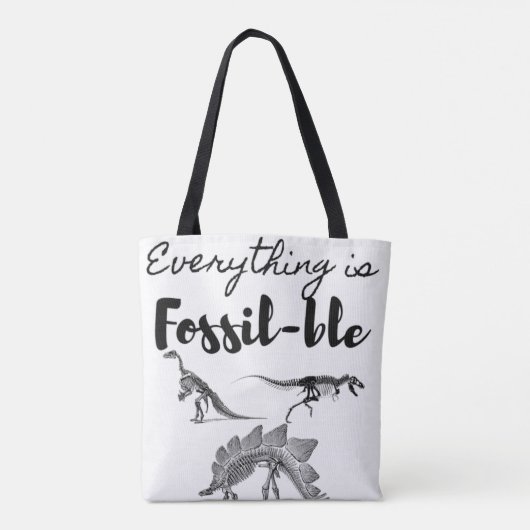 Paleontoloog Tote Bag (Achterkant)