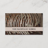 Paleontoloog Walvisbotten Skelet Visitekaartje (Voorkant)