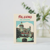 Palermo, afbeelding van de kathedraal Sicilië P Briefkaart (Staand voorkant)