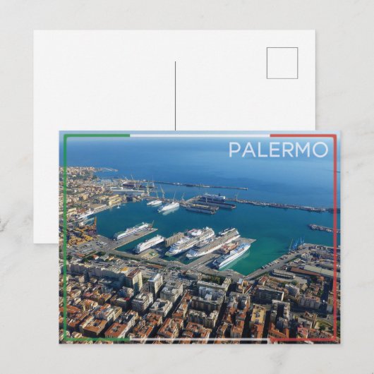 Palermo - Briefkaart Italië. (Voorkant / Achterkant)