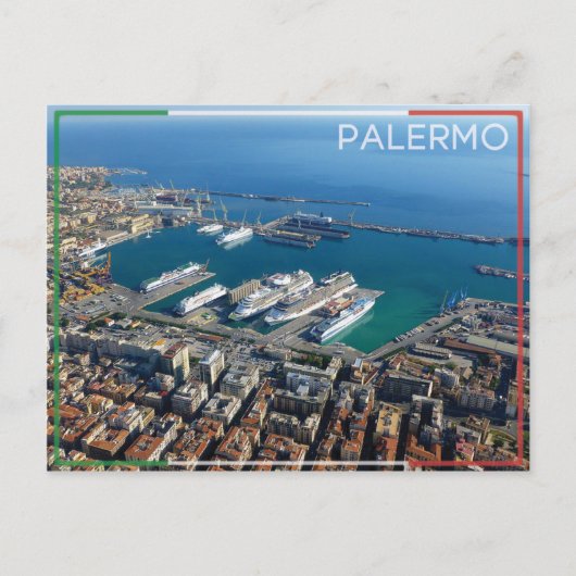 Palermo - Briefkaart Italië. (Voorkant)