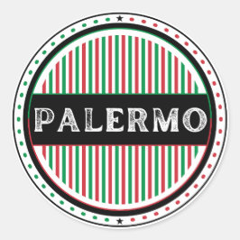 Palermo City Pride Embleem – Italiaanse identiteit Ronde Sticker