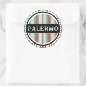 Palermo City Pride Emblem – Italian Identity Ronde Sticker (Tas)