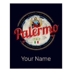 Palermo hoofdstad van Sicilië Italië  souvenir Perfect Poster