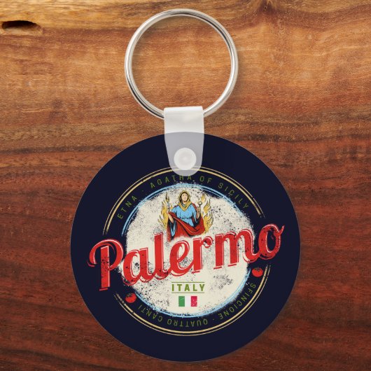 Palermo hoofdstad van Sicilië Italië souvenir Sleutelhanger (Voorkant)