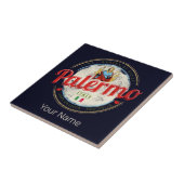 Palermo hoofdstad van Sicilië Italië  souvenir Tegeltje (Zijkant)