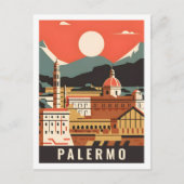 Palermo Italië Beroemde Reisplaats Briefkaart (Voorkant)