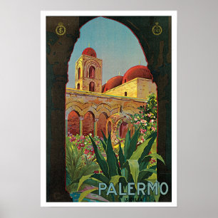 Palermo, Italië,  Italiaans reizen Poster
