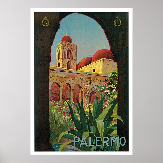 Palermo, Italië, Italiaans reizen Poster (Voorkant)