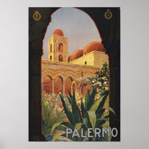 Palermo Italië —  Poster voor kunstdoorsnede