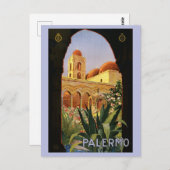  Palermo Italië Retro Italiaans Reizen Briefkaart (Voorkant / Achterkant)