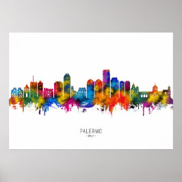 Palermo Italië Skyline Poster