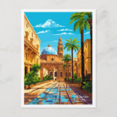 Palermo Italië vintage reisillustratie Briefkaart (Voorkant)