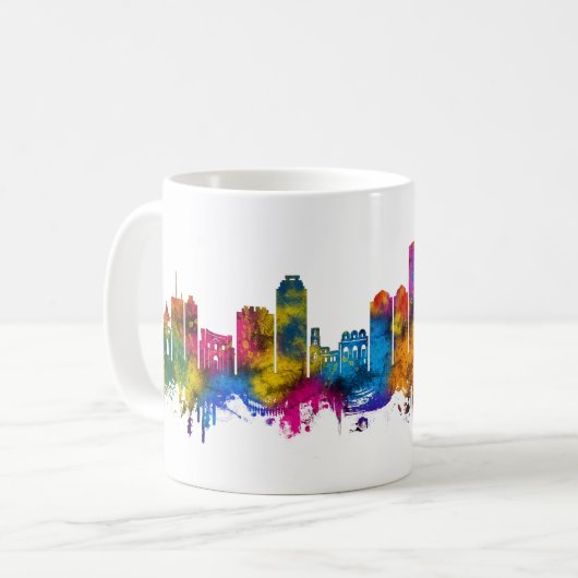 Palermo Italy Skyline Koffiemok (Voorkant links)