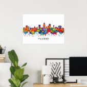 Palermo Italy Skyline Poster (Thuiskantoor)