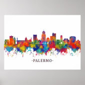 Palermo Italy Skyline Poster (Voorkant)