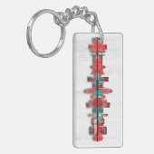 Palermo Italy Skyline Sleutelhanger (Voorkant Links)
